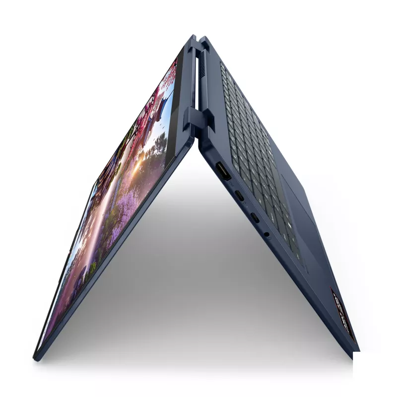 Lenovo IdeaPad 5 2-in-1 14AKP10 Copilot+ PC AMD Ryzen™ AI 7 350 Hybrid (2-in-1) 35.6 cm (14 inch) Touchscreen WUXGA 16 GB LPDDR5x-SDRAM 1 TB SSD Wi-Fi 7 (802.11be) Windows 11 Home German Blue