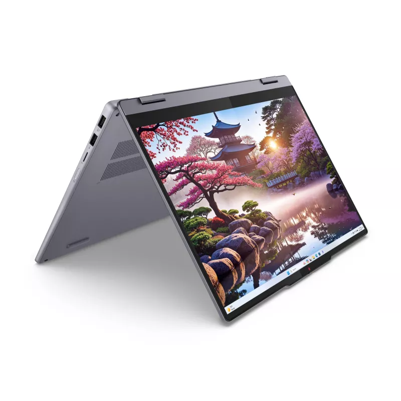 Lenovo IdeaPad 5 2-in-1 14AKP10 Copilot+ PC AMD Ryzen™ AI 5 340 Hybrid (2-in-1) 35.6 cm (14 inch) Touchscreen WUXGA 16 GB LPDDR5x-SDRAM 512 GB SSD Wi-Fi 7 (802.11be) Windows 11 Home German Grey