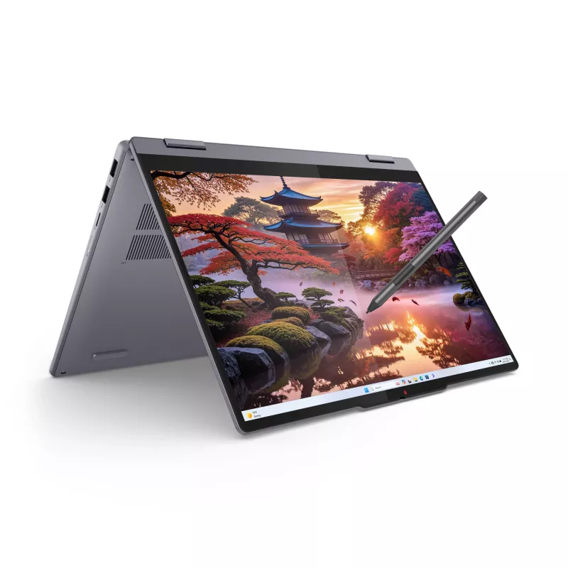 Lenovo IdeaPad 5 2-in-1 14AKP10 Copilot+ PC AMD Ryzen™ AI 5 340 Hybrid (2-in-1) 35.6 cm (14 inch) Touchscreen WUXGA 16 GB LPDDR5x-SDRAM 512 GB SSD Wi-Fi 7 (802.11be) Windows 11 Home German Grey