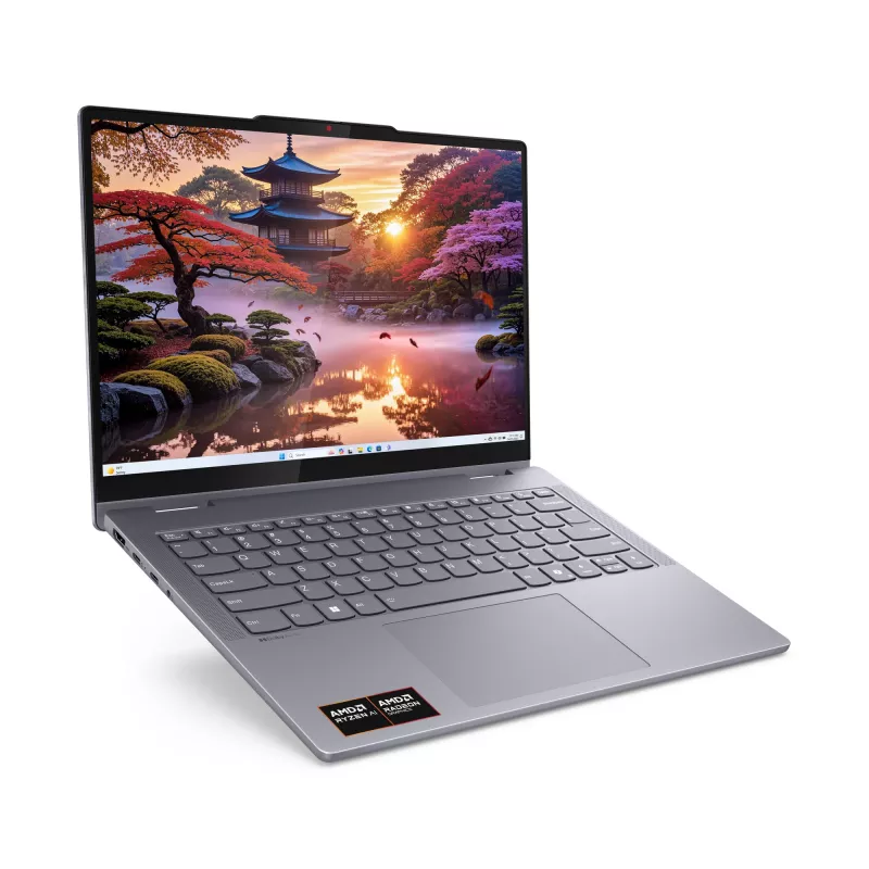 Lenovo IdeaPad 5 2-in-1 14AKP10 Copilot+ PC AMD Ryzen™ AI 5 340 Hybrid (2-in-1) 35.6 cm (14 inch) Touchscreen WUXGA 16 GB LPDDR5x-SDRAM 512 GB SSD Wi-Fi 7 (802.11be) Windows 11 Home German Grey
