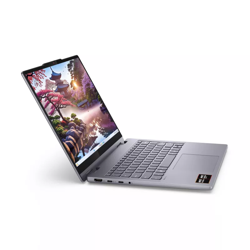 Lenovo IdeaPad 5 2-in-1 14AKP10 Copilot+ PC AMD Ryzen™ AI 5 340 Hybrid (2-in-1) 35.6 cm (14 inch) Touchscreen WUXGA 16 GB LPDDR5x-SDRAM 512 GB SSD Wi-Fi 7 (802.11be) Windows 11 Home German Grey