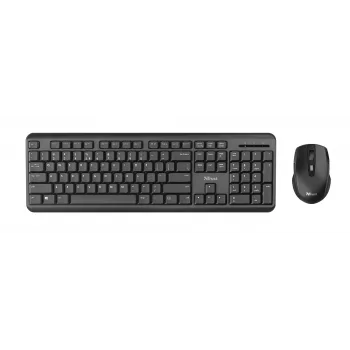 Trust TKM-350 keyboard Mouse included Office RF Wireless QWERTZ German Black