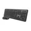 Trust TKM-350 keyboard Mouse included Office RF Wireless QWERTZ German Black
