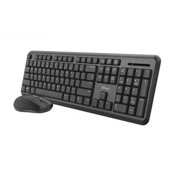 Trust TKM-350 keyboard Mouse included Office RF Wireless QWERTZ German Black