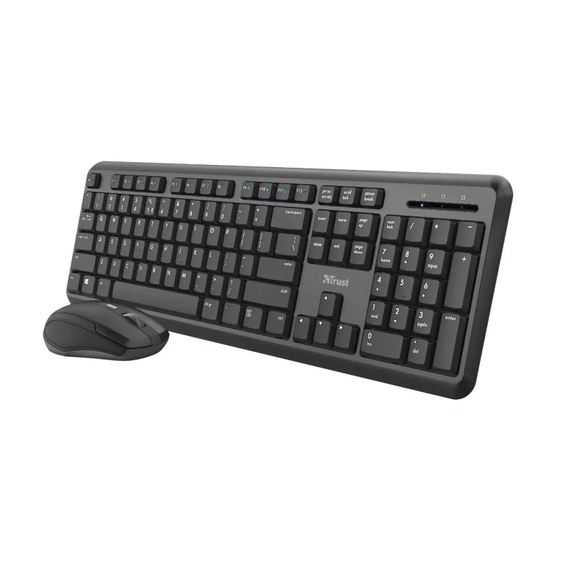 Trust TKM-350 keyboard Mouse included Office RF Wireless QWERTZ German Black