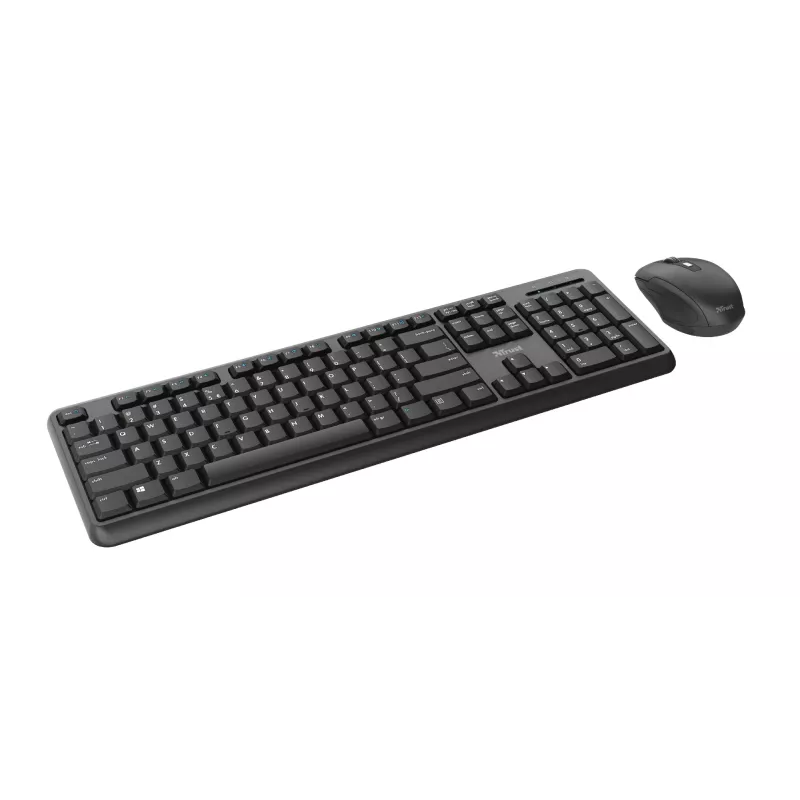 Trust TKM-350 keyboard Mouse included Office RF Wireless QWERTZ German Black