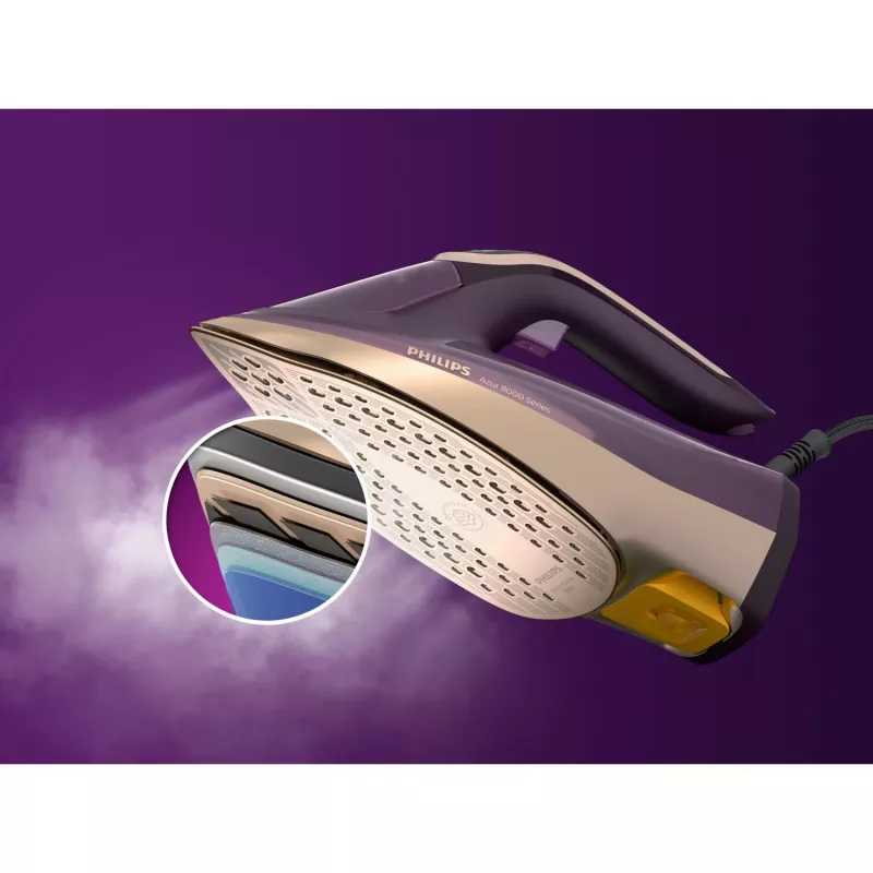 Steam iron Philips DST8040/30 — 3000 W, 0.35 L tank, SteamGlide Elite soleplate, vertical steam