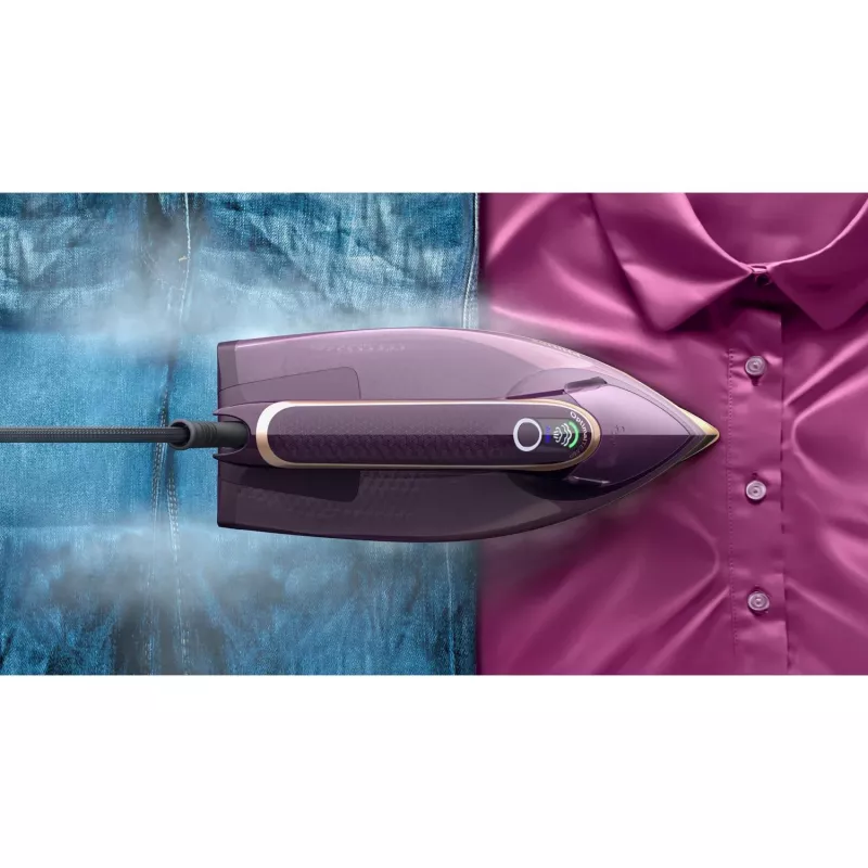 Steam iron Philips DST8040/30 — 3000 W, 0.35 L tank, SteamGlide Elite soleplate, vertical steam