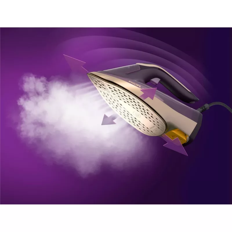 Steam iron Philips DST8040/30 — 3000 W, 0.35 L tank, SteamGlide Elite soleplate, vertical steam
