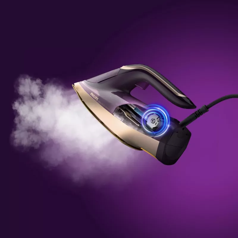 Steam iron Philips DST8040/30 — 3000 W, 0.35 L tank, SteamGlide Elite soleplate, vertical steam