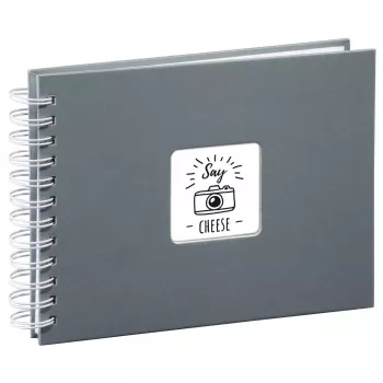 Hama Fine Art photo album Grey 50 sheets 10 x 15 cm Spiral binding