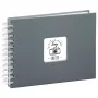 Hama Fine Art photo album Grey 50 sheets 10 x 15 cm Spiral binding