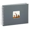 Hama Fine Art photo album Grey 50 sheets 10 x 15 cm Spiral binding