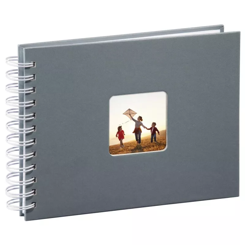 Hama Fine Art photo album Grey 50 sheets 10 x 15 cm Spiral binding