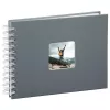 Hama Fine Art photo album Grey 50 sheets 10 x 15 cm Spiral binding