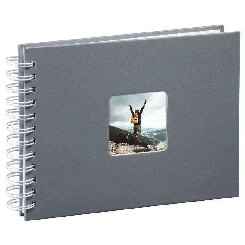 Hama Fine Art photo album Grey 50 sheets 10 x 15 cm Spiral binding