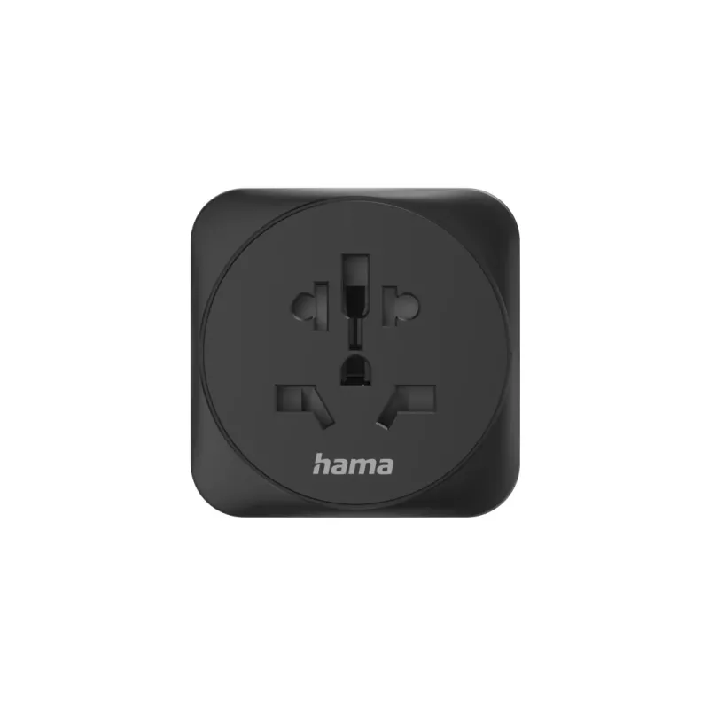Hama 00223454 power plug adapter Type E/F hybrid Universal Black