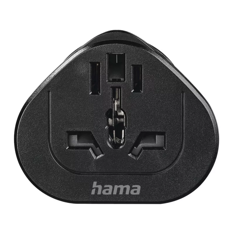 Hama 00223454 power plug adapter Type E/F hybrid Universal Black