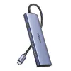 USB Type-C hub UGREEN 20956A with HDMI and USB 3.0, 5 Gbps, 4K 3840x2160, Silver