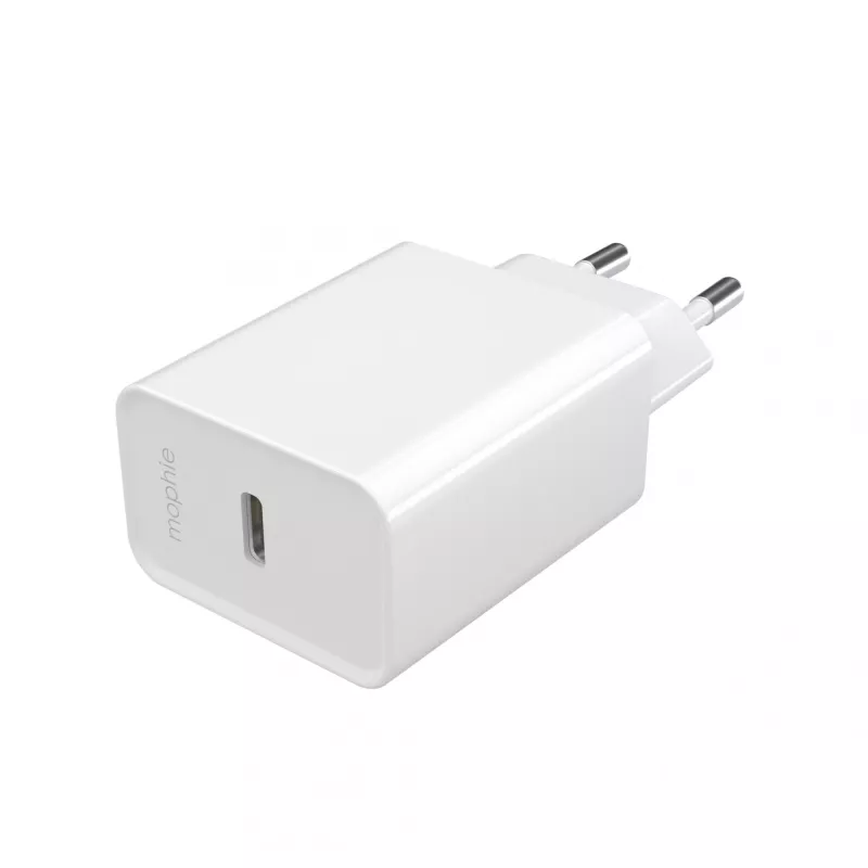 mophie essentials 20W USB-C PD wall adapter Universal White AC Fast charging Indoor