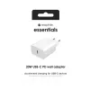 mophie essentials 20W USB-C PD wall adapter Universal White AC Fast charging Indoor