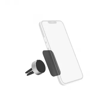 Passive holder Hama Magnet Alu 00201516 Black Metallic for Mobile phone