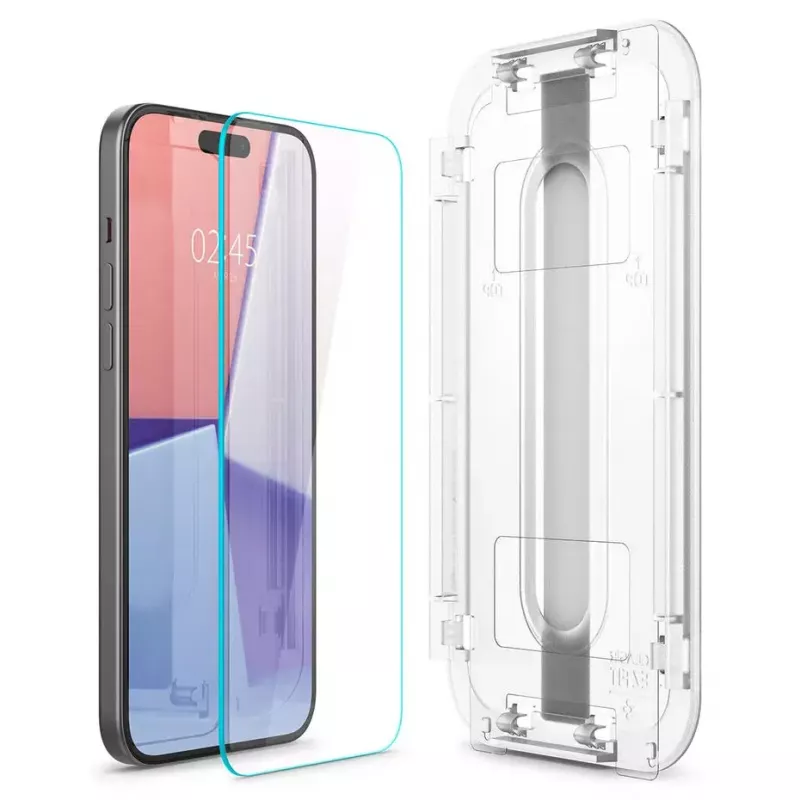 Spigen iPhone 15 Glas.tR EZ Fit Screen Protector Tempered Glass Transparent