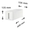 Hama 00221011 cable organizer Universal Cable box White