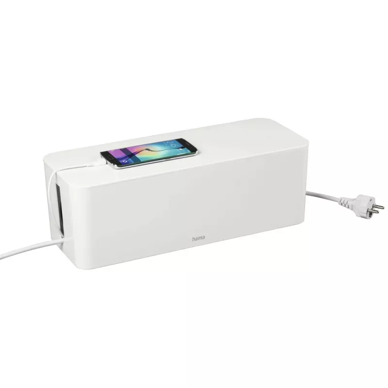 Hama 00221011 cable organizer Universal Cable box White