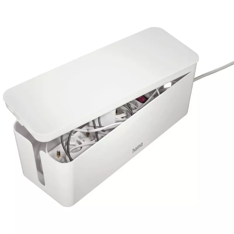 Hama 00221011 cable organizer Universal Cable box White