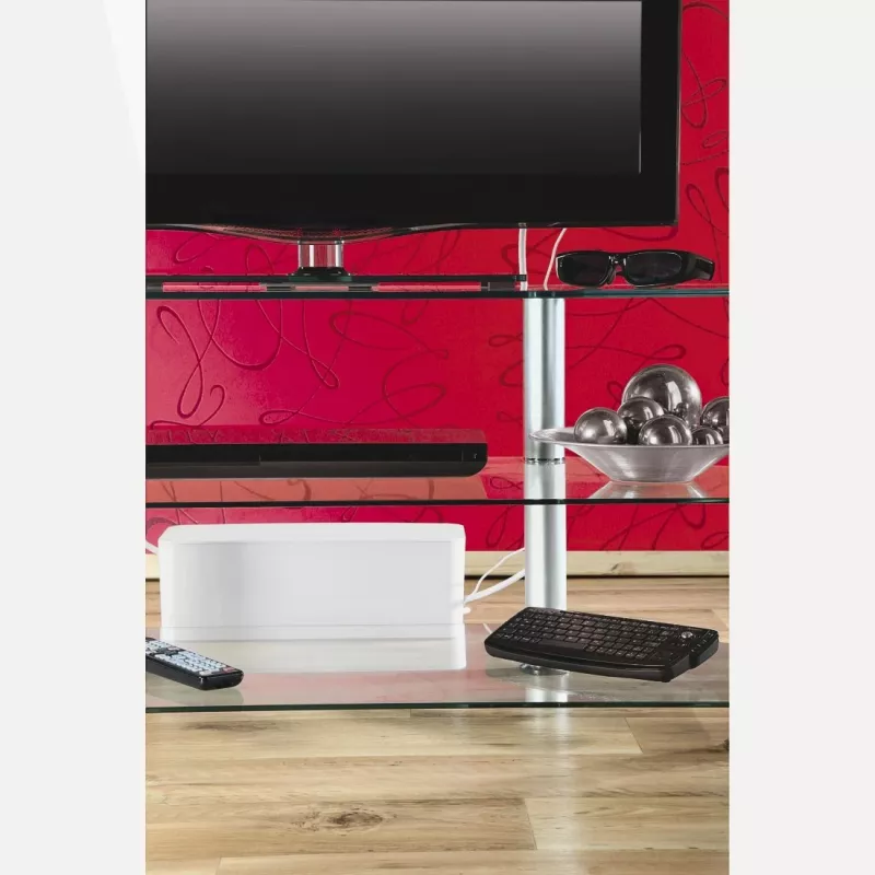 Hama 00221011 cable organizer Universal Cable box White