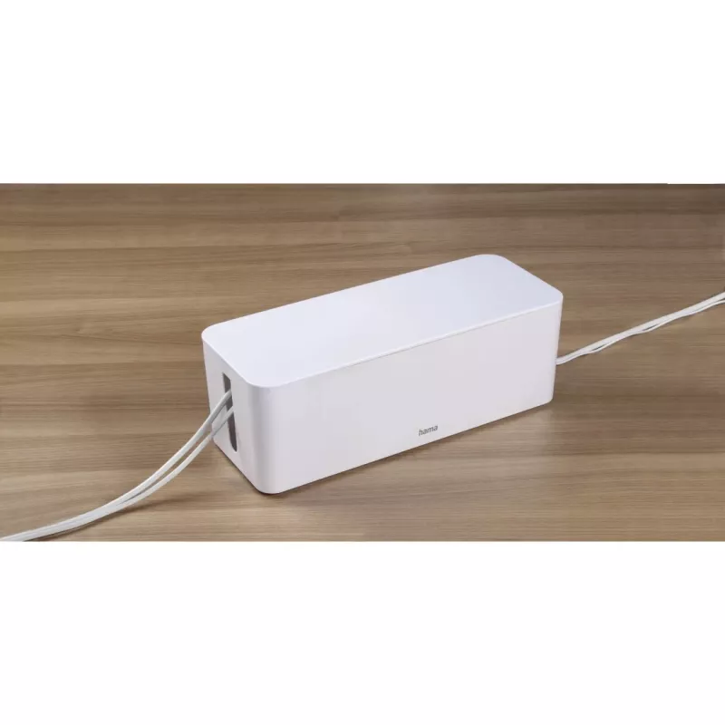 Hama 00221011 cable organizer Universal Cable box White