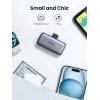 Power bank UGREEN 35338, 5000 mAh, grey, portable battery for smartphone, single‑device output