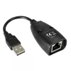 Techly IUSB-EXTENDTY5 cable gender changer USB RJ-45 Black