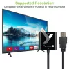 Techly Cable Adapter Converter HDMI to VGA Black 0.1m 1920x1200 60Hz