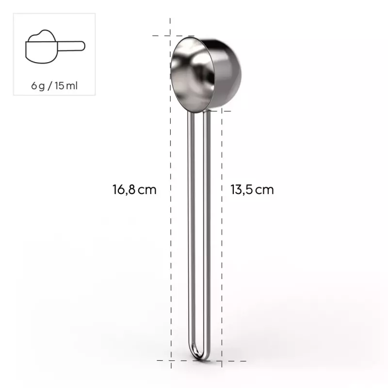 Measuring Scoop Xavax Barista Stainless Steel 1 pc 168 mm