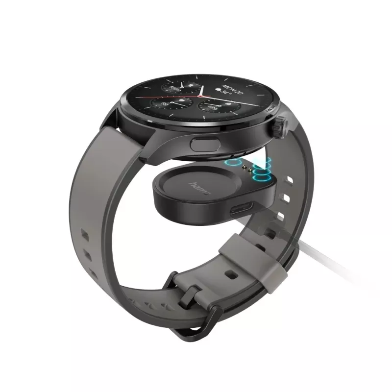 Hama 9000 3.63 cm (1.43 inch) AMOLED 52 mm Digital Touchscreen Anthracite GPS (satellite)