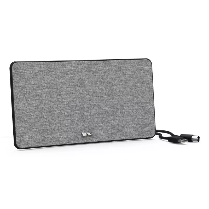 Indoor Television Antenna Hama Fabric Design Black Grey USB 2m