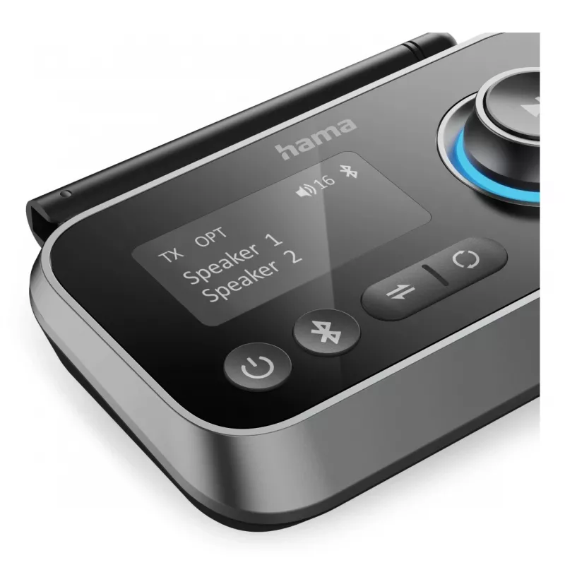 Wireless audio transmitter/receiver HAMA Link.it duo 3.5 mm, Bluetooth, 10 m range, USB powered, black