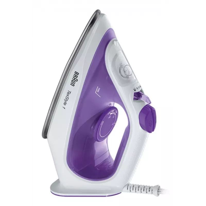 Braun TexStyle 1 SI 1080 Dry & Steam iron Ceramic soleplate 2000 W Black, Purple