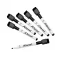 Rexel Magnetic Dry-Erase Markers Black 6 pcs