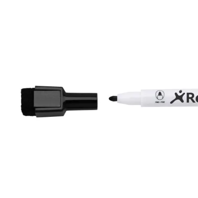Rexel Magnetic Dry-Erase Markers Black 6 pcs