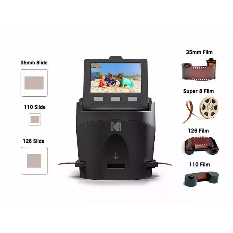 Film scanner Kodak Scanza RODFS35EU 14 MP resolution for 35mm, 110, 126, Super 8 and 8mm film