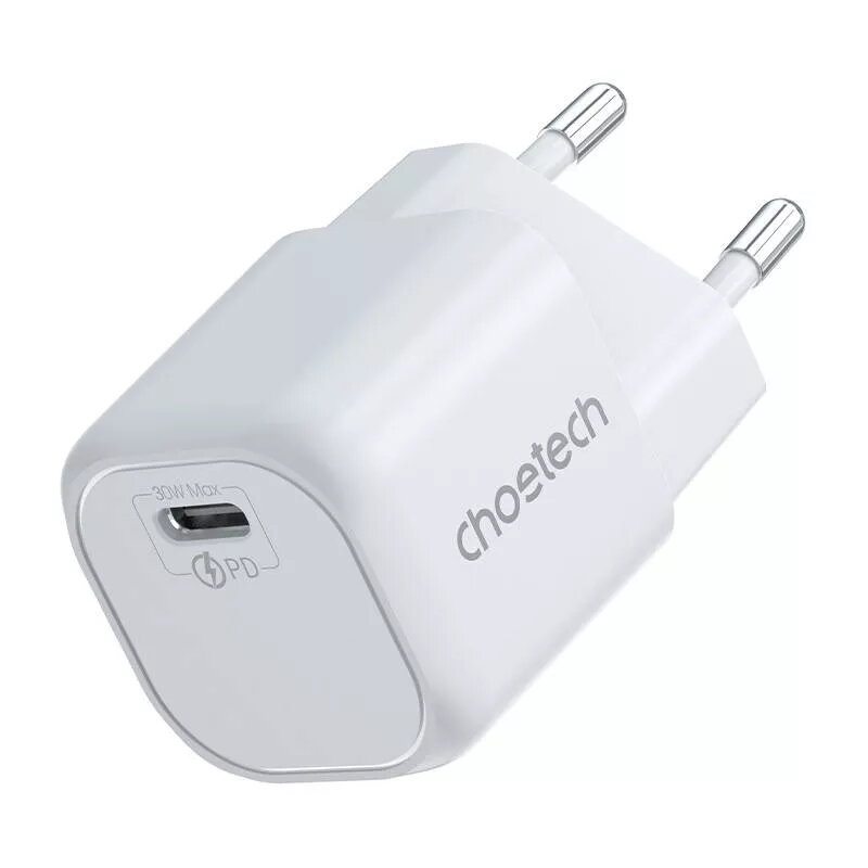 Charger CHOETECH PD5007 30W USB-C Power Delivery fast charging for phones and tablets