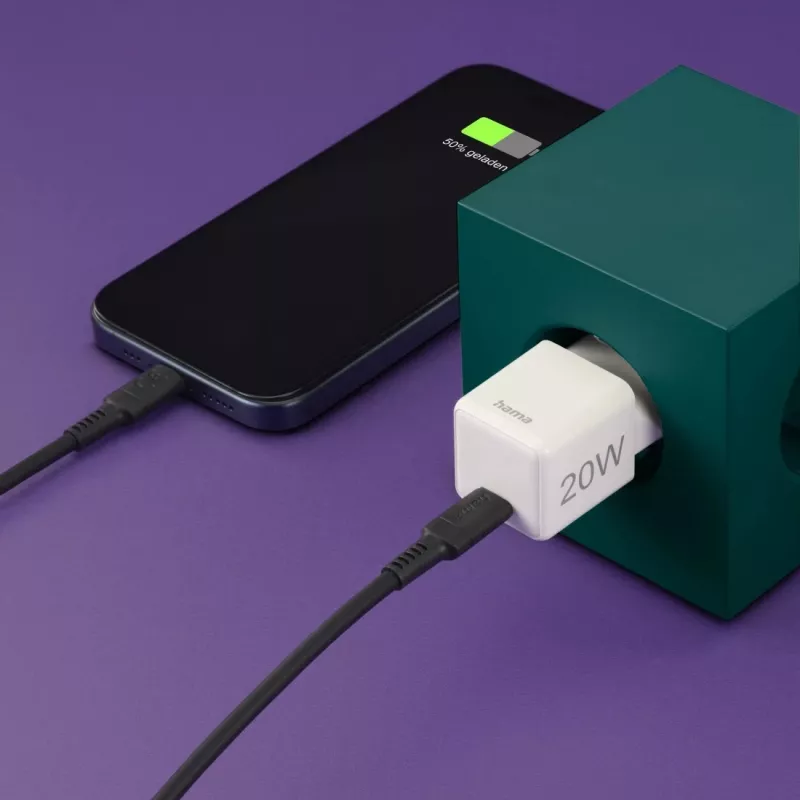 Charger Indoor Hama 00201980 Fast Charging White USB Type-C