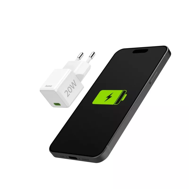 Charger Indoor Hama 00201980 Fast Charging White USB Type-C