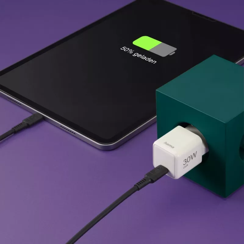 Hama 00201982 mobile device charger Smartphone, Tablet White AC Fast charging Indoor