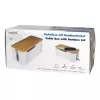 Power extension cover LogiLink KAB0075 Bamboo lid White