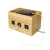 Power extension cover LogiLink KAB0076 Wood 140x255x165 mm