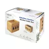 Power extension cover LogiLink KAB0076 Wood 140x255x165 mm